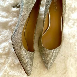 Size 7 Michael Kors Silver Sparkling Heels